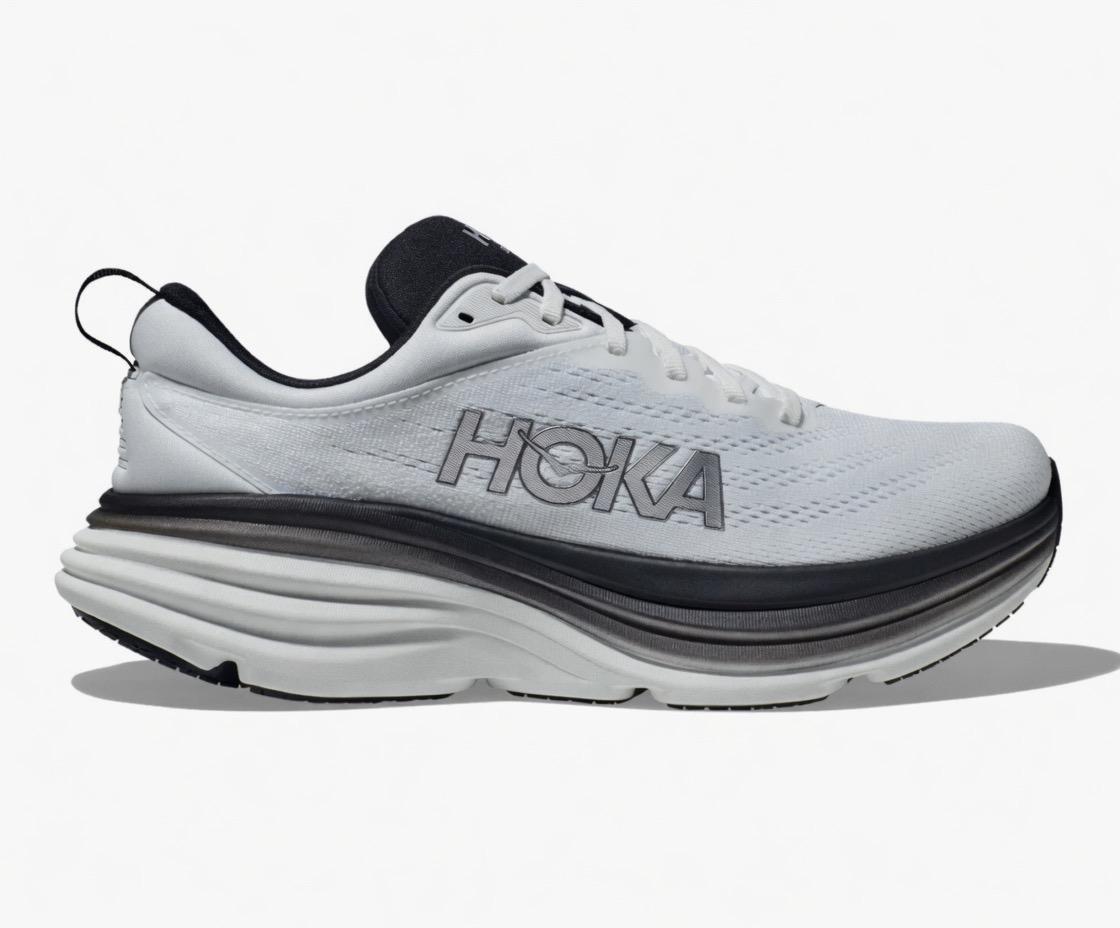 Hoka Bondi 8 white/black